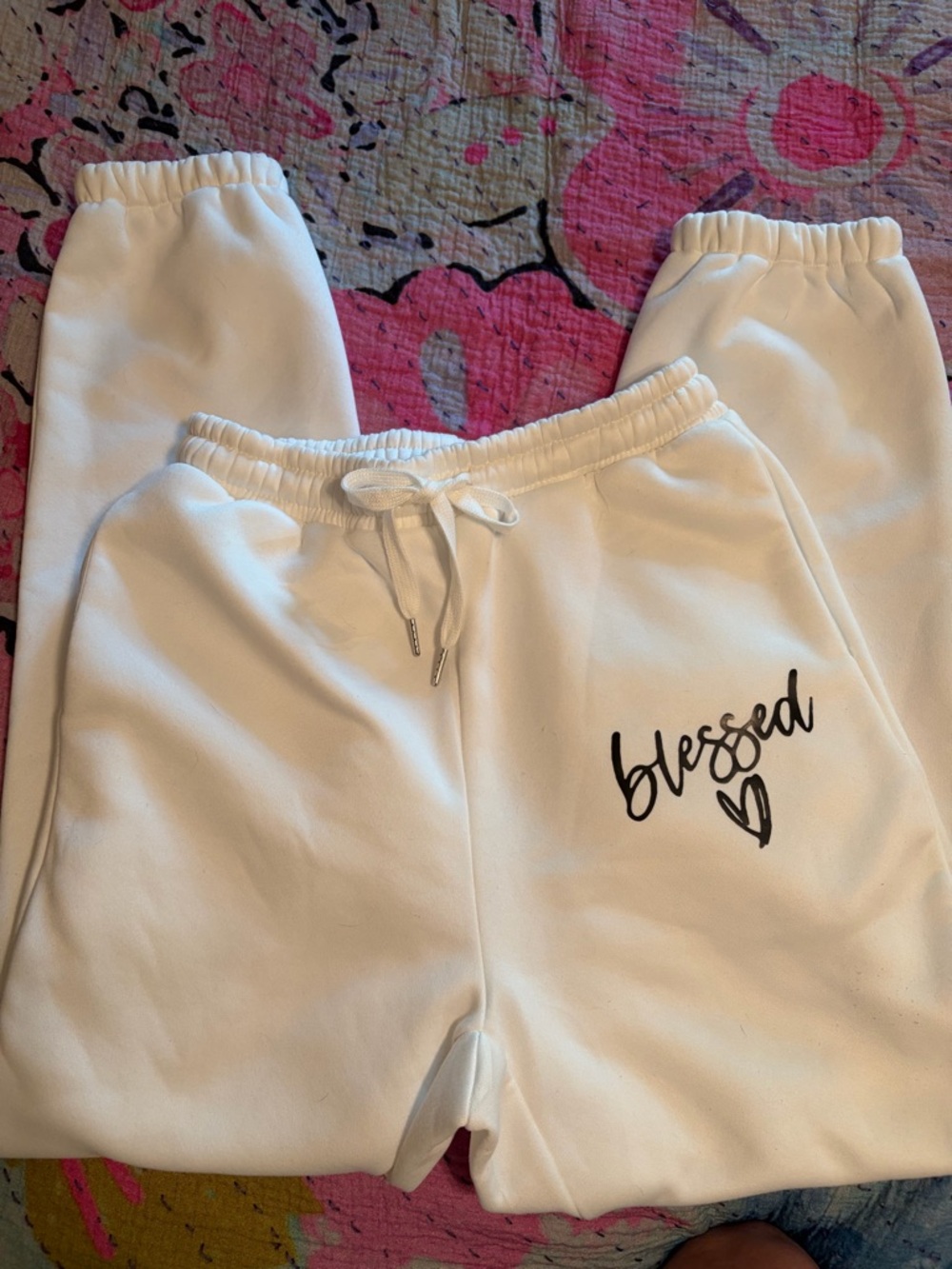 Generic Brand “Blessed” Joggers —. Medium - Picture 2 of 7